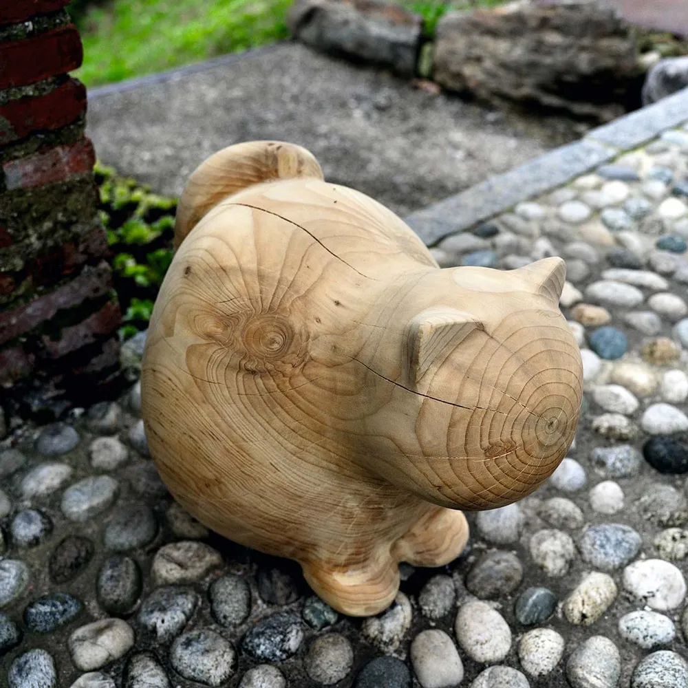 Sculpture en bois NEKO par Setsu & Shinobu Ito pour Riva 1920