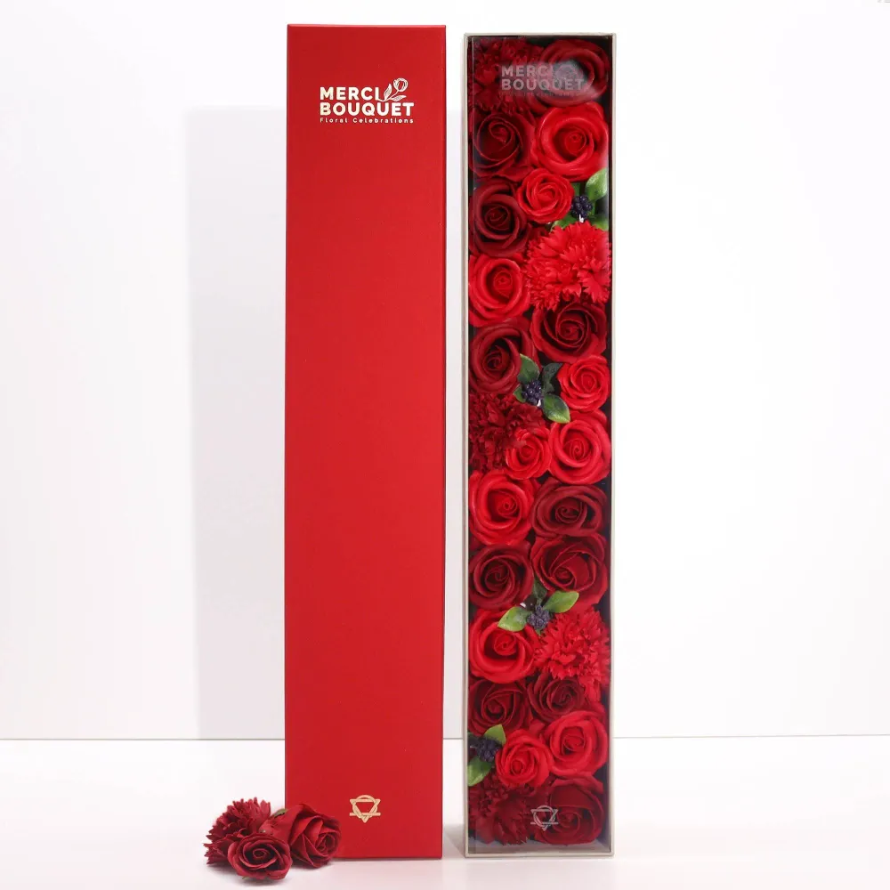 Roses rouges classiques extra longues