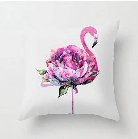 Coussin Flamant Rose Naissance Royaume Flamant Rose