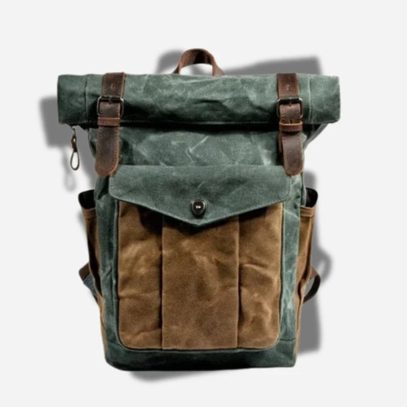 Sac à dos toile et cuir
