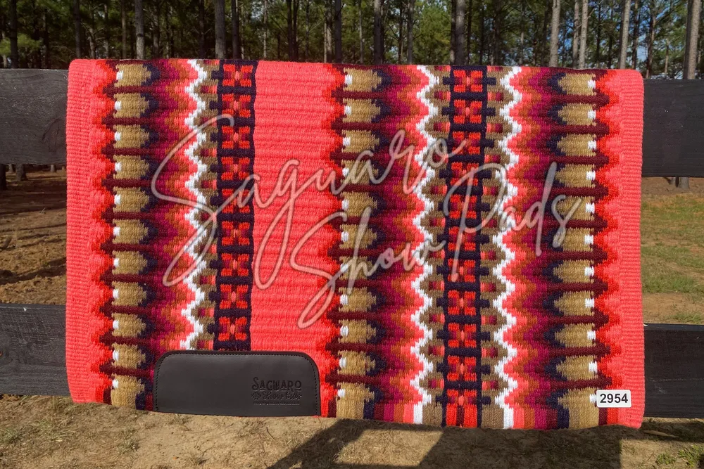 Sur Tapis Chandler - Corail, Framboise, Tan & Bleu Marin Saguaro Show Pads