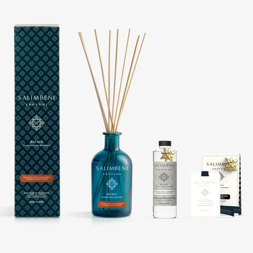 Diffuseur à Bâtonnets 250 ml DE VOTRE CHOIX + Recharge de 250ml du même parfum que le diffuseur + Cartes Parfumées pour le...