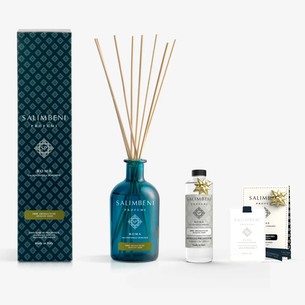 Diffuseur à Bâtonnets 250 ml DE VOTRE CHOIX + Recharge de 250ml du même parfum que le diffuseur + Cartes Parfumées pour le...