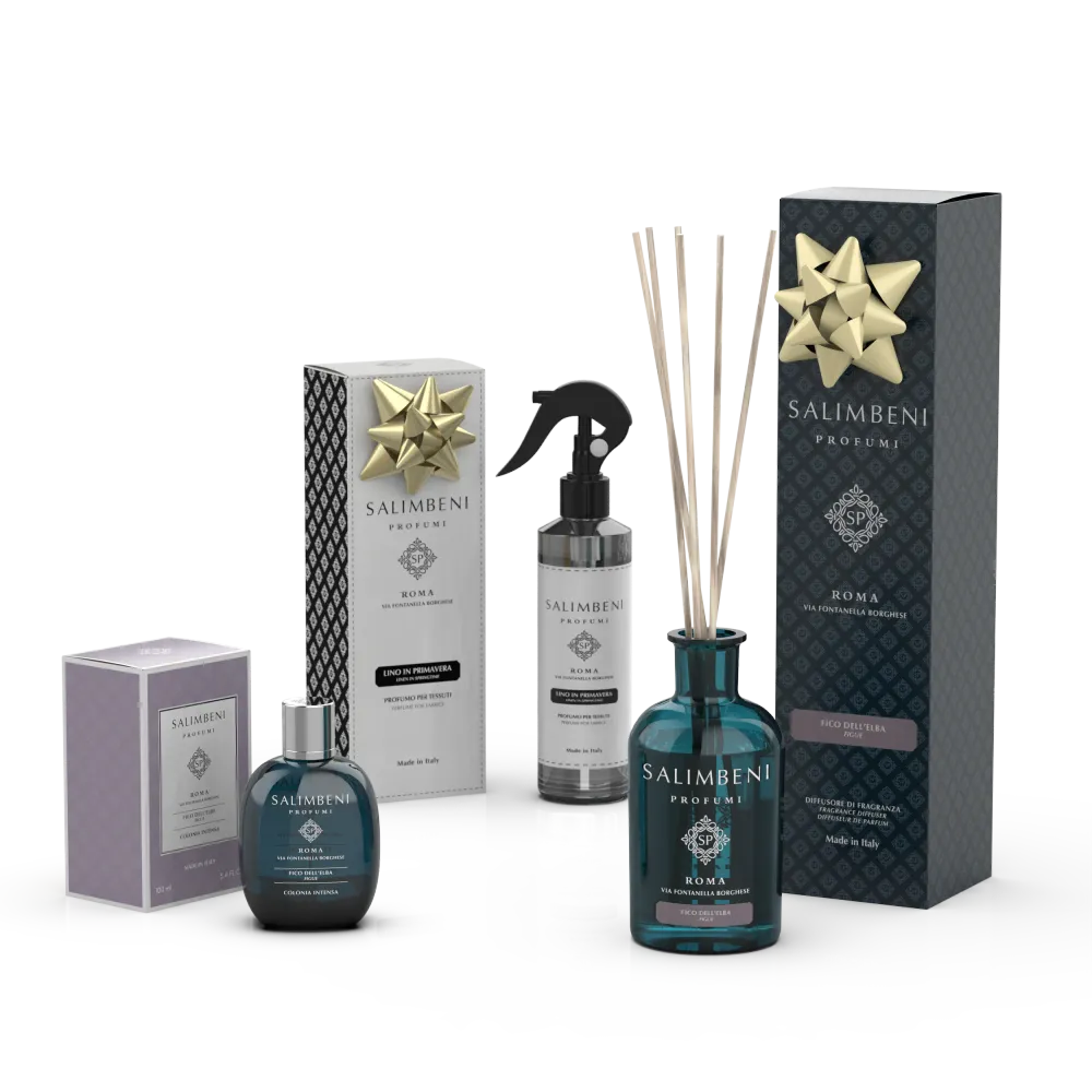Eau de Cologne Intense 100 ml Figuier de l'Elbe Salimbeni + Figuier de l'Elbe 250 ml en ESSAI GRATUIT + Parfum Textile en...
