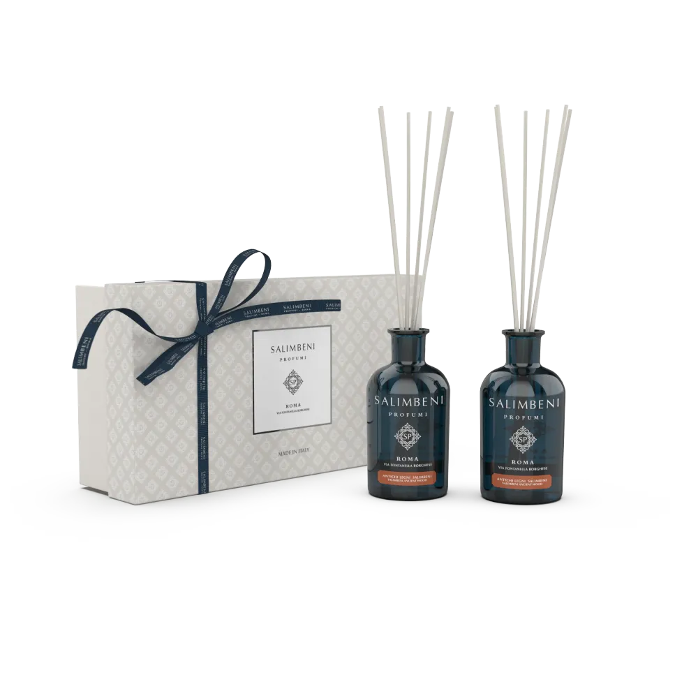 Coffret Cadeau DE VOTRE CHOIX (Bois Anciens Salimbeni 100 ml + Diffuseur de 100 ml de votre choix) Salimbeni Profumi FR