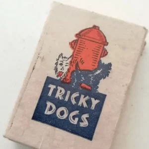 Paire de chien émenté, curiosité des Année 50 USA avec sa boîte d'origine. Salle des Ventes La Découverte