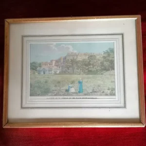 Reproduction gravure La porte neuve à Genève Salle des Ventes La Découverte