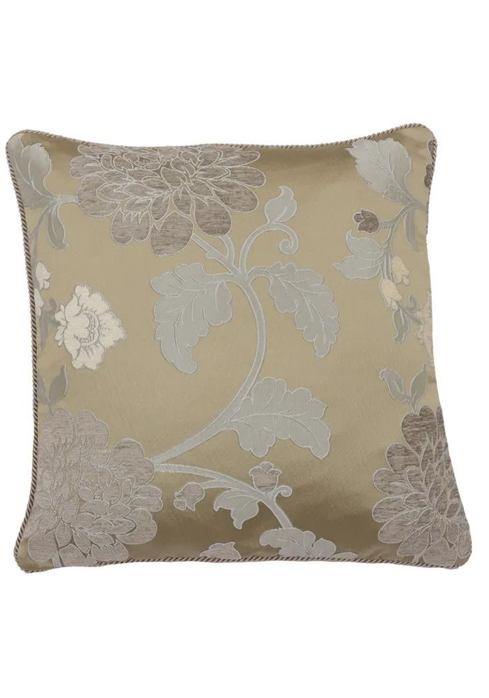 Scatterbox Lorenzo Chenille Floral Feather Filled Cushion, 45 x 45cm Antique