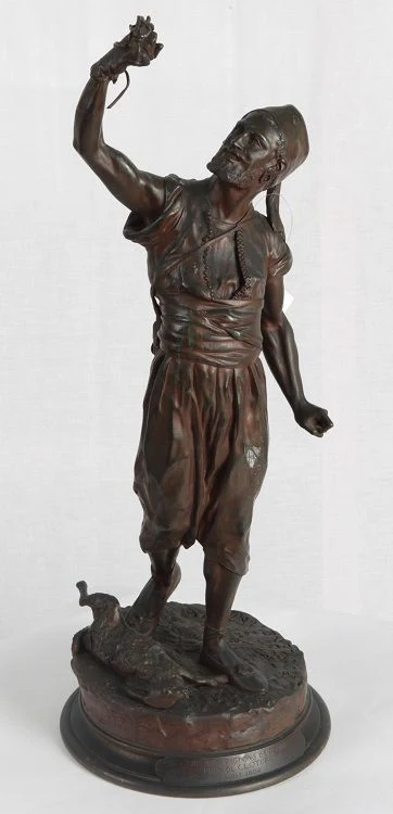 Sculpture ancienne en bronze française signée Pierre-Jules Mêne de 1800