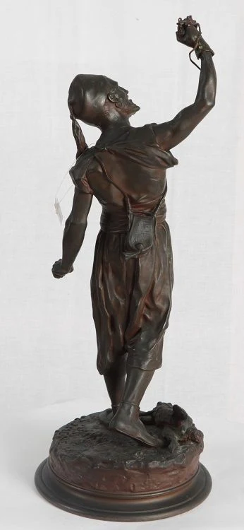 Sculpture ancienne en bronze française signée Pierre-Jules Mêne de 1800