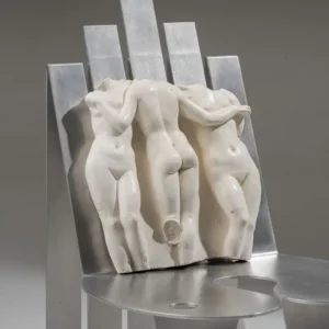 SCULPTURE MURALE BAS-RELIEF LES TROIS GRÂCES, 2000s