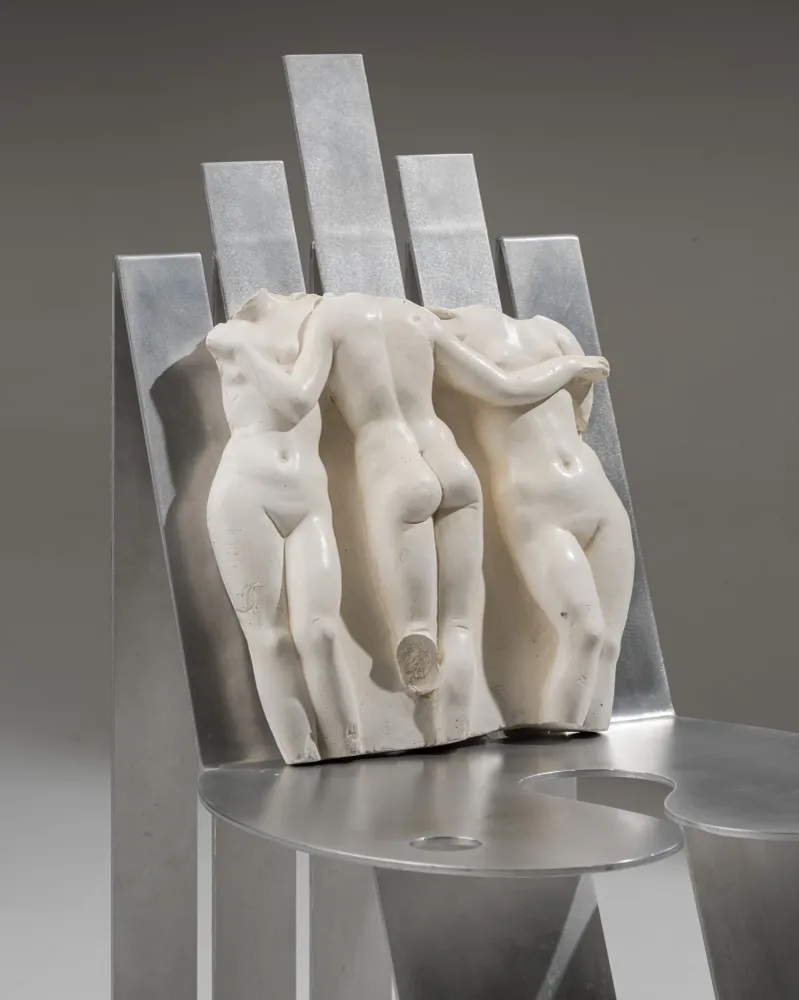 SCULPTURE MURALE BAS-RELIEF LES TROIS GRÂCES, 2000s