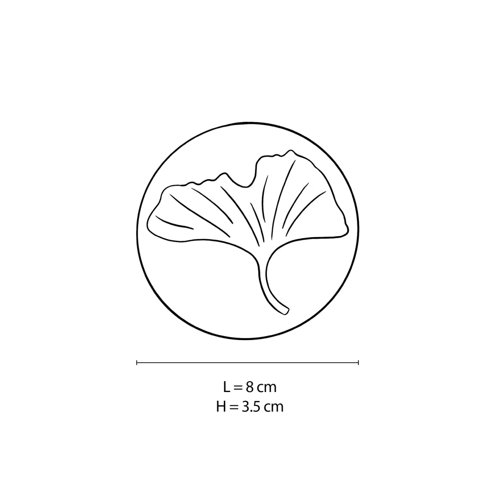 Galet Gingko Secret Garden Glass