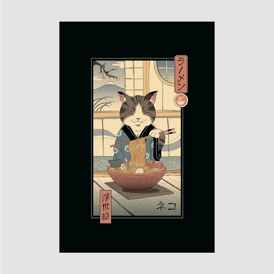 AFFICHE NEKO RAMEN Seoul Station