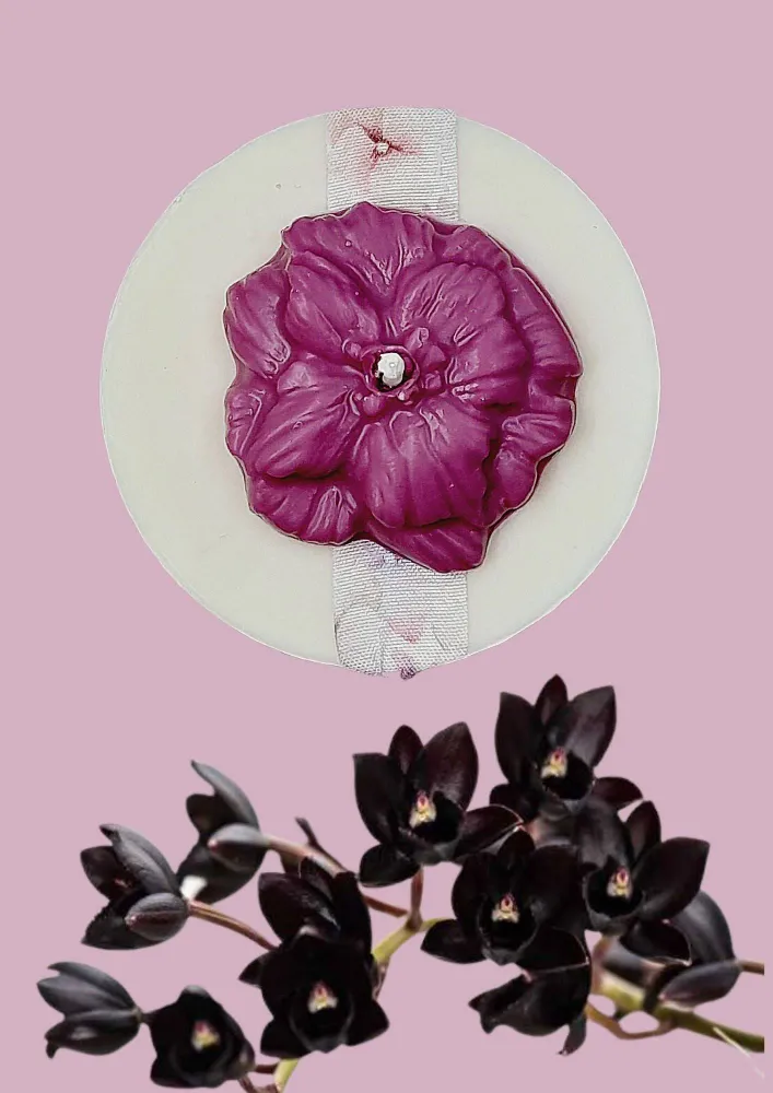 Bougie parfumée artisanal ORCHIDEE NOIRE Sérénity Bougies