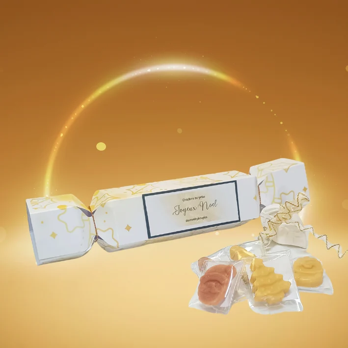 Crackers surprise invités Joyeux noël Sérénity Bougies
