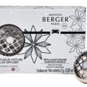 Set d'autoparfum Maison Berger - Vent-clip - Rosalie - 44x44x25mm - 2 pièces