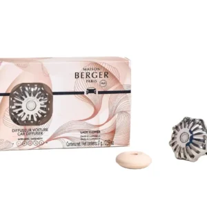 Set de parfum auto Maison Berger - Autoparfum - Lady Flower - 45mm - 3 pièces