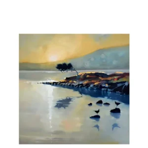 Sharon McDaid Heavenly Haze Framed Art 18x18 Sharon Mc Daid