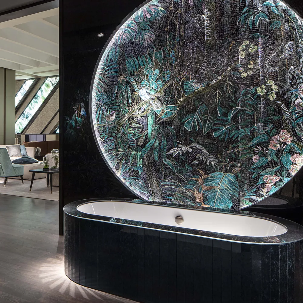 Mosaic GIAVA CERNE DARK Sicis