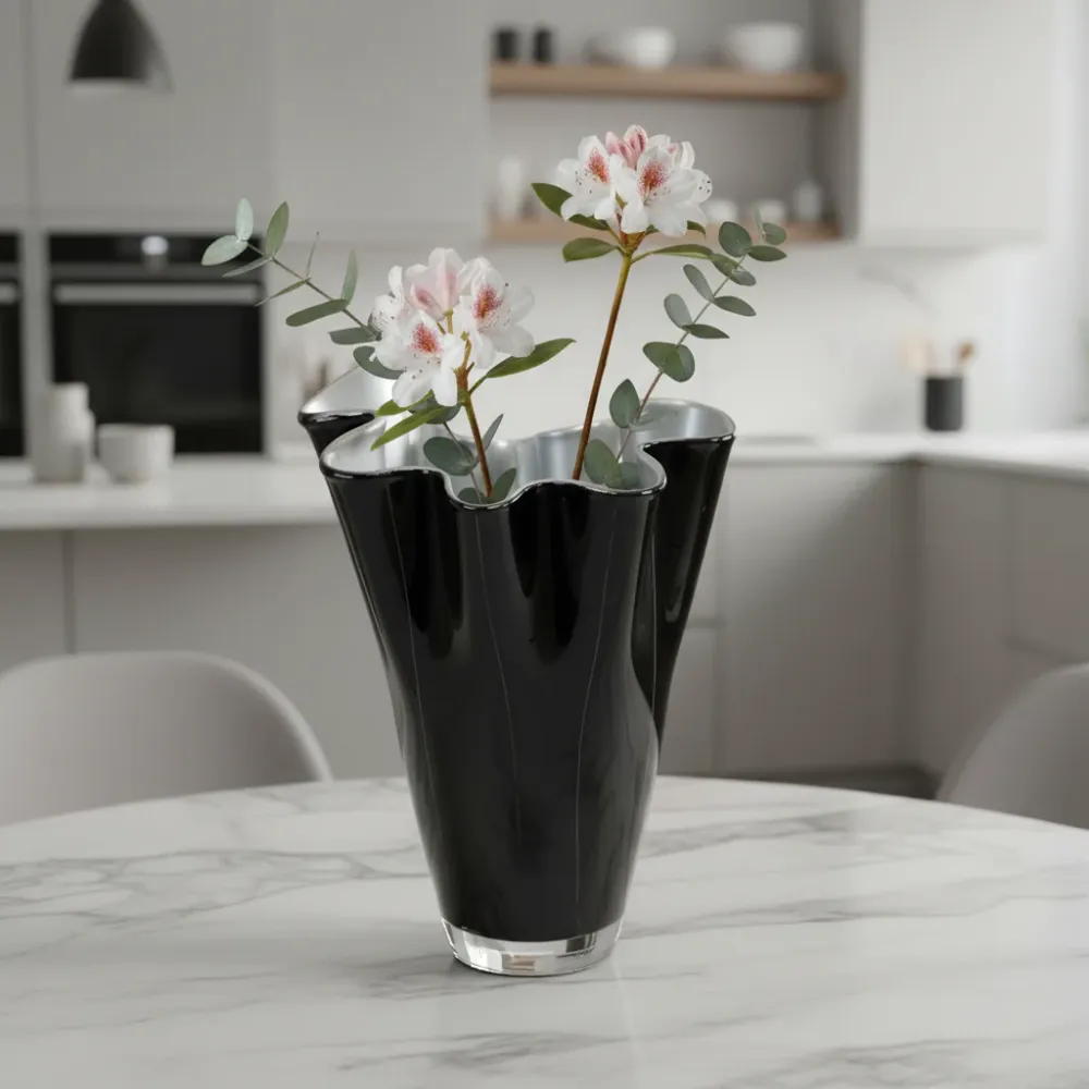 Vase Signature en verre bicolore Signature Home Collection