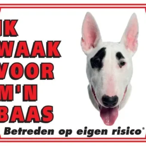 Signe de montre Bull Terrier - Je veille sur mon patron