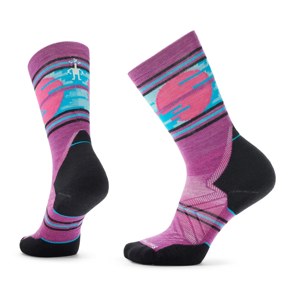 Bas Smartwool Trail Run Targeted Cushion Sunset Crew (femmes)