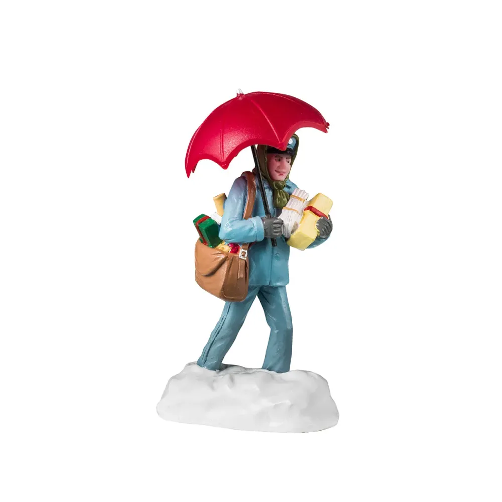 "Snowy Delivery" personnages du village de Noël en résine