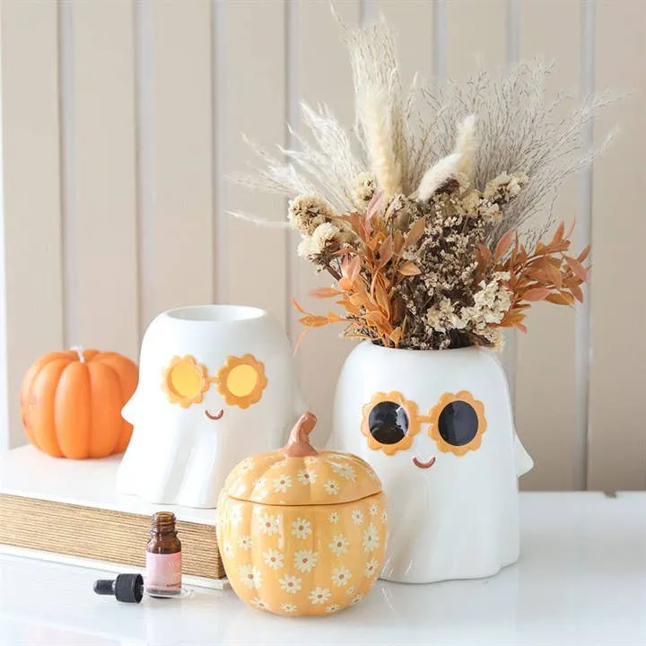 Brûleur d'huile et chauffe-cire fantôme groovy pour Halloween Something Different Wholesale