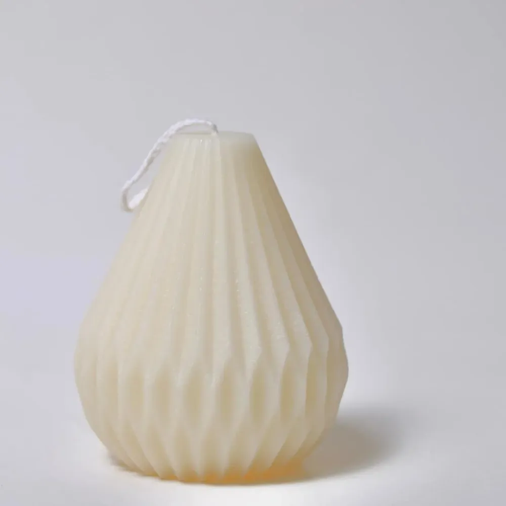 Bougie naturelle en forme de poire Soyart
