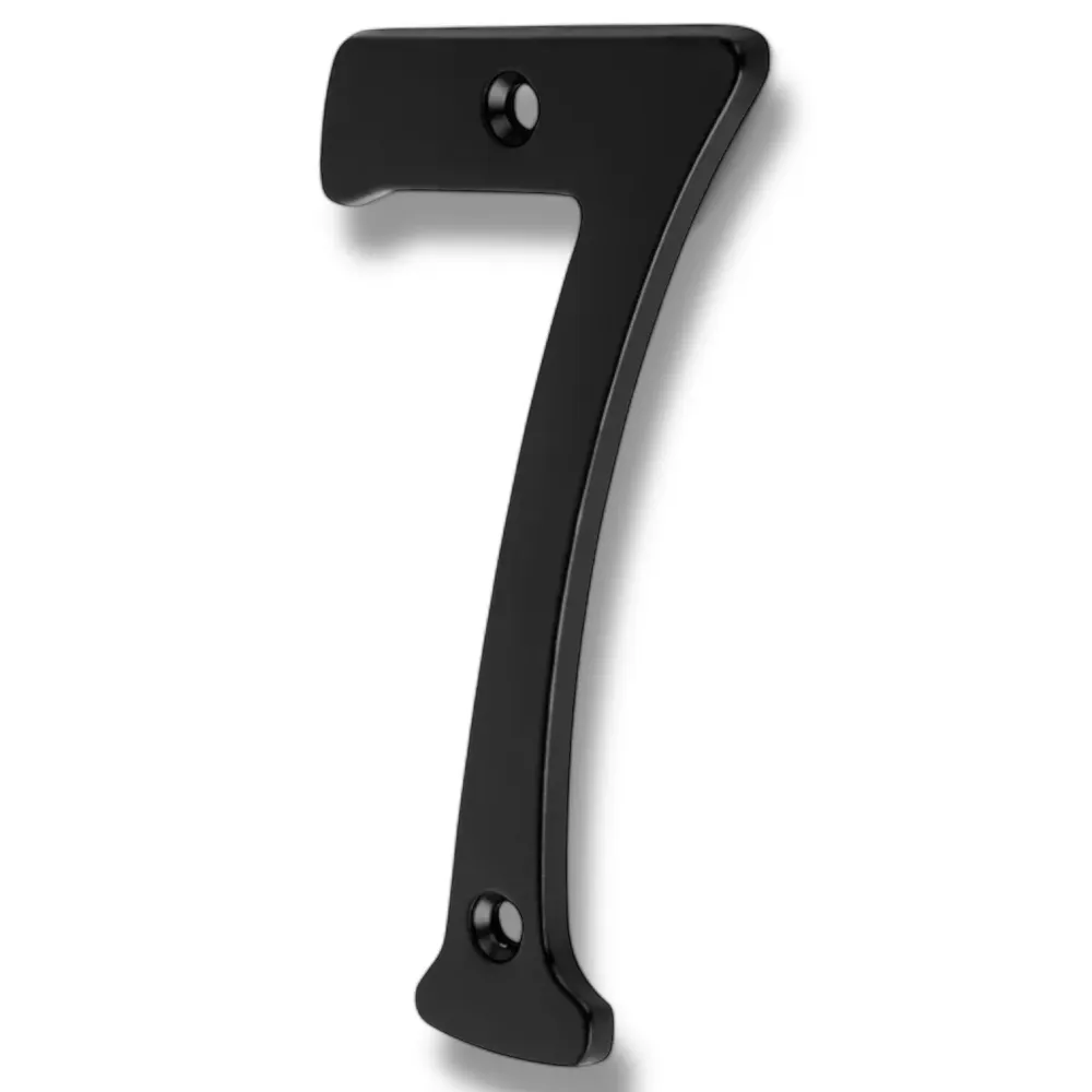 Numéro 7 de maison en plastique Noir SQES