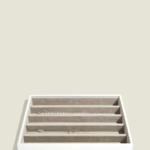 Stackers Compartiment pour Colliers pour Boîte à Bijoux Classique Blanc