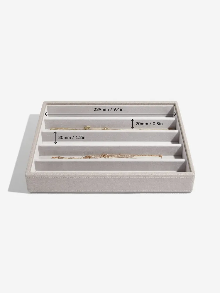 Stackers Compartiment pour Colliers pour Boîte à Bijoux Classique Taupe