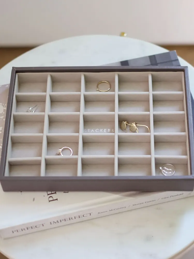 Stackers petit Compartiment pour boîte à bijoux classique marron doux