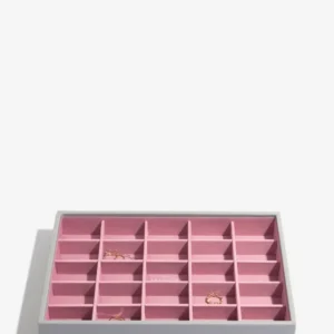 Stackers petit compartiment pour boîte à bijoux classique gris & rose