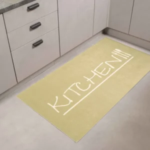 STAMPA - Tapis lavable en machine beige pour cuisine - STA8170BEI