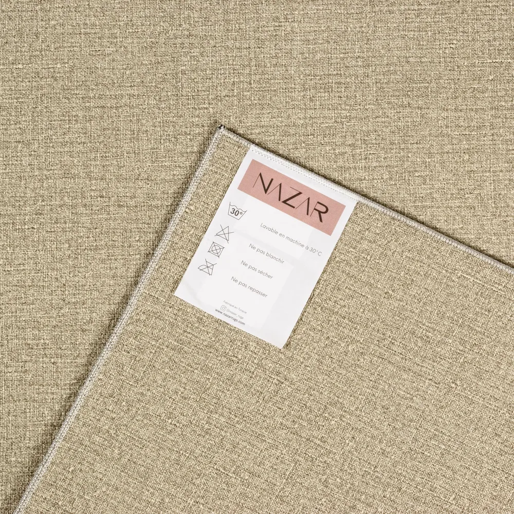 STAMPA - Tapis lavable en machine beige pour cuisine - STA8170BEI