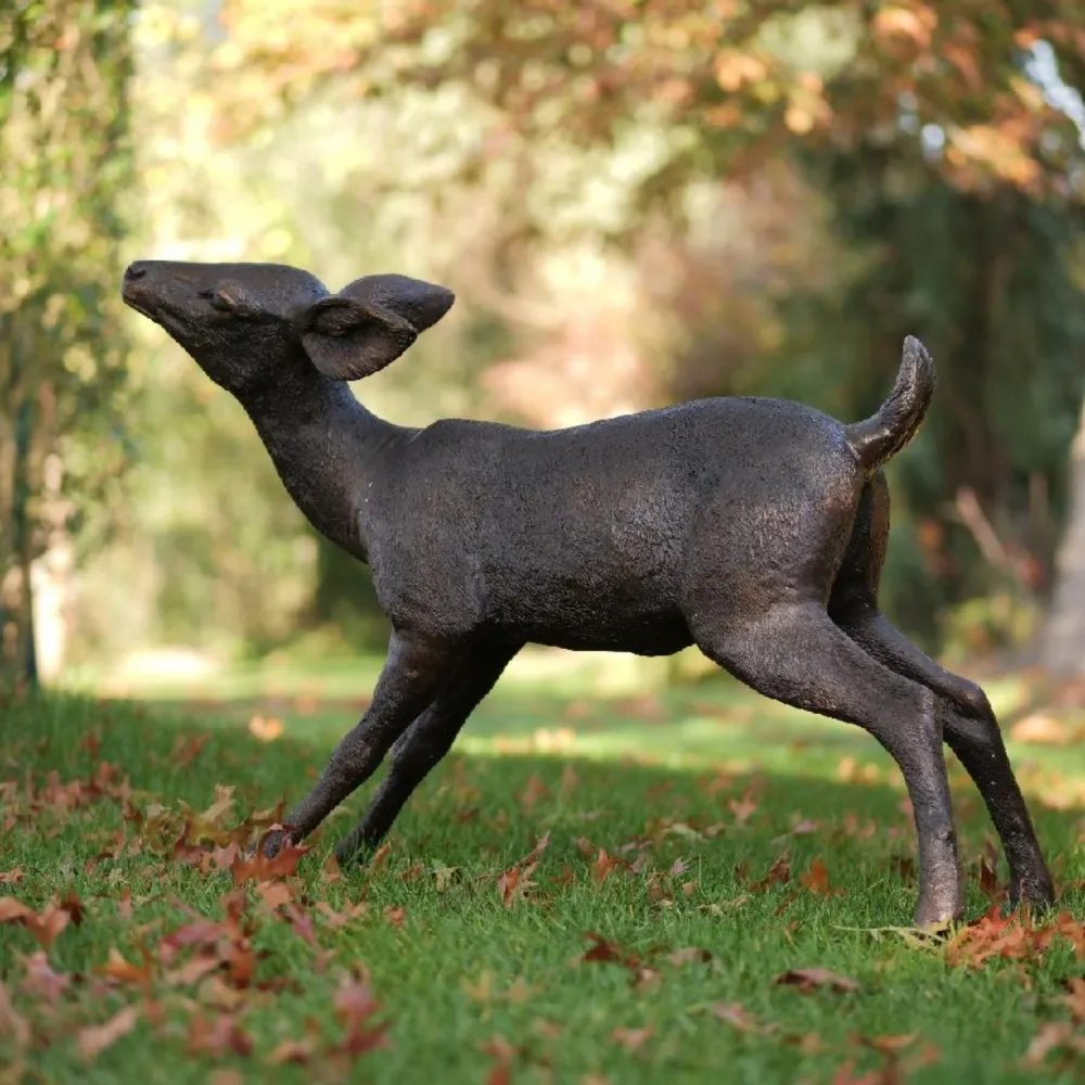 Statue en bronze Cerf 60x40x81cm (HxLxL)