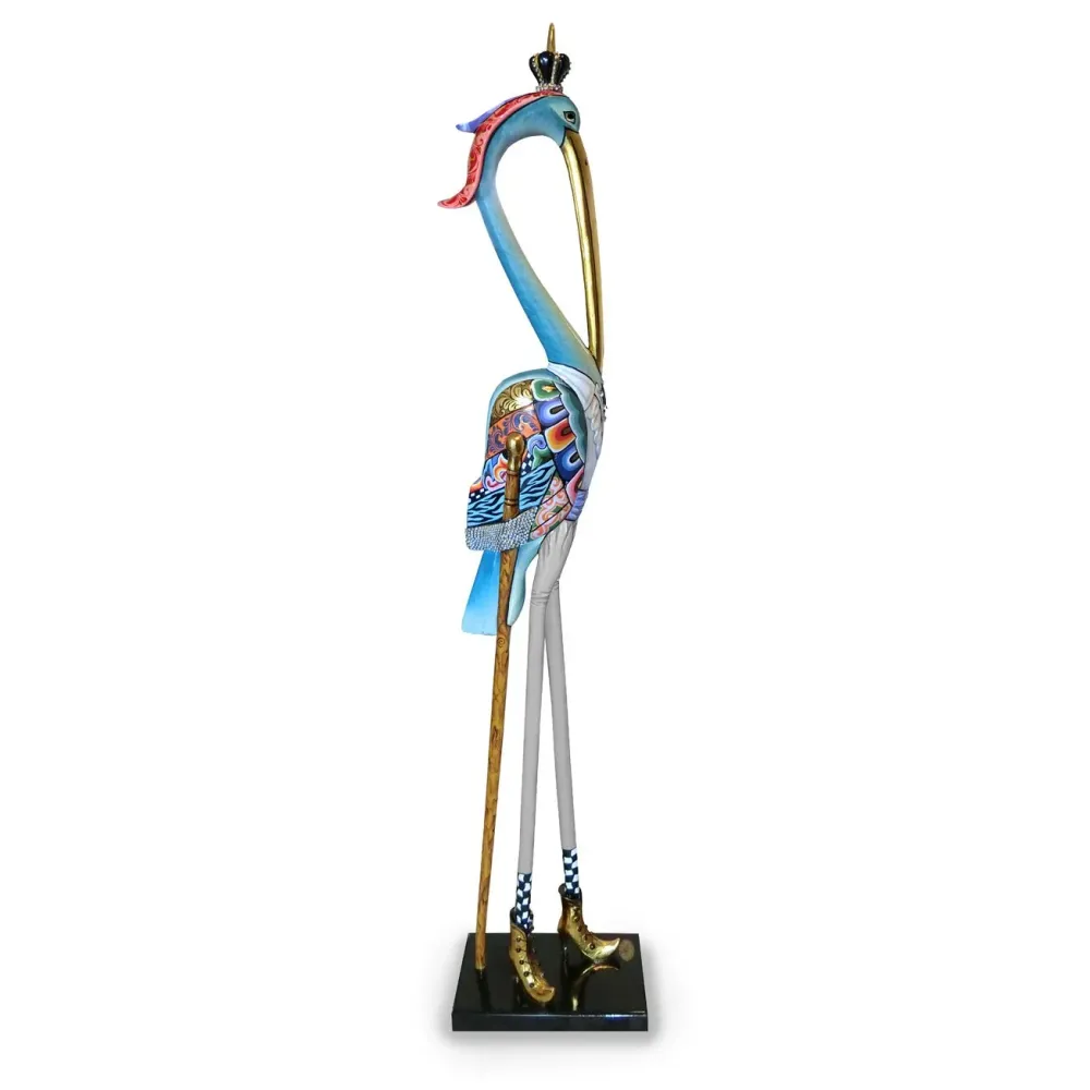 Statue Héron « Monsieur Ron » Tom’s Drag – Sculpture design XL 165 cm