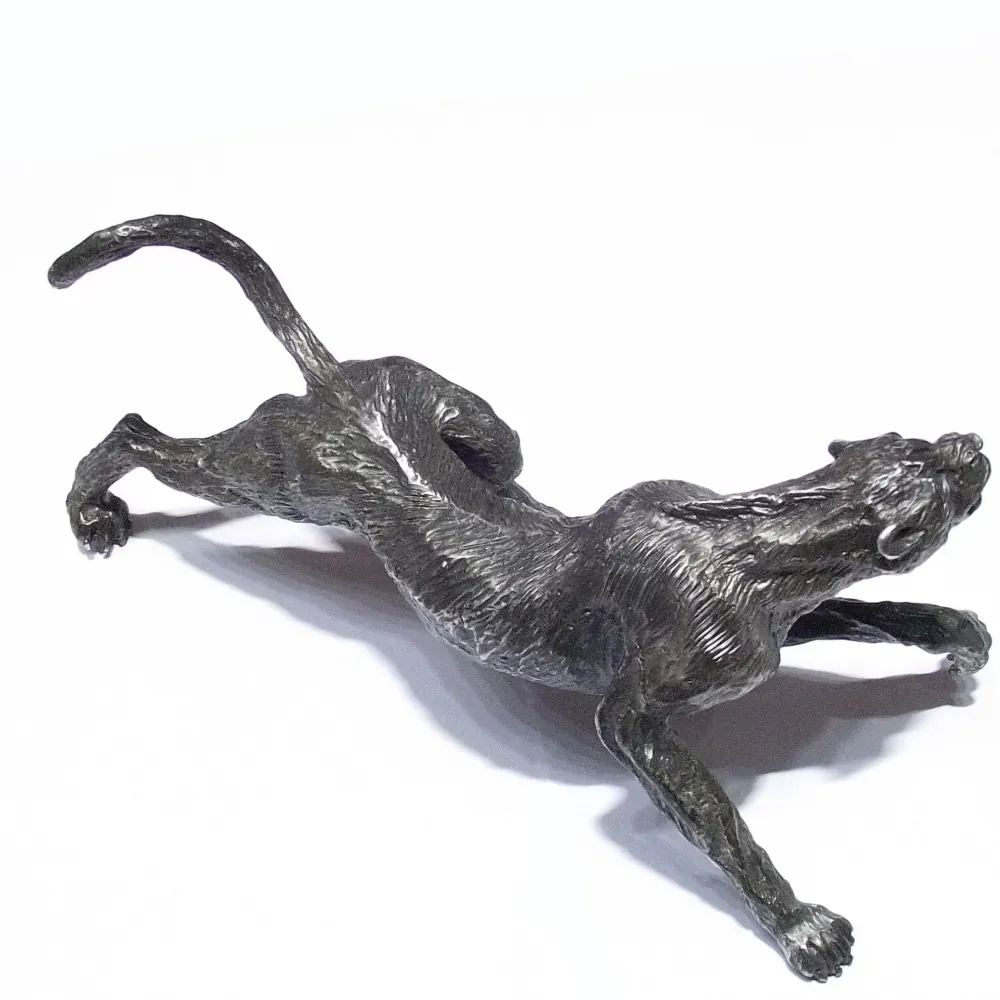 Statue panthère Roselli Argenteria 405gr argent massif 925 -ST003