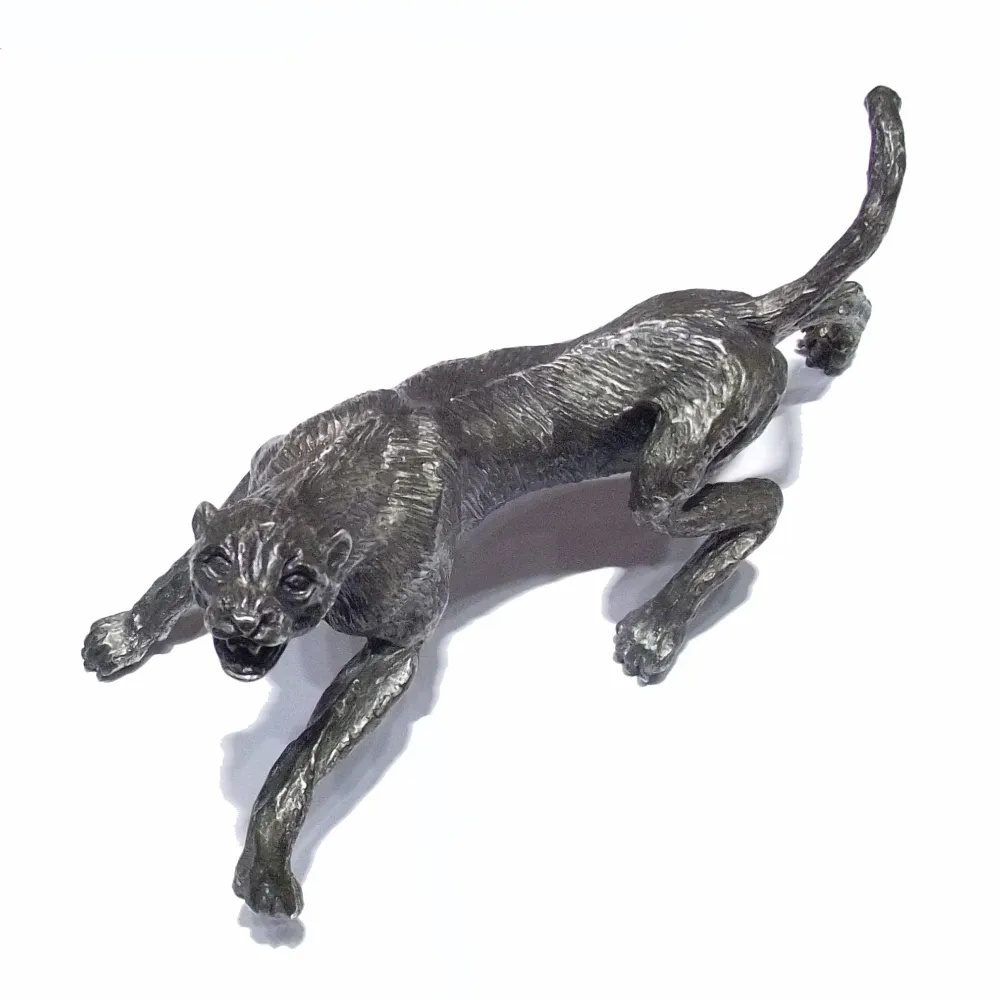 Statue panthère Roselli Argenteria 405gr argent massif 925 -ST003
