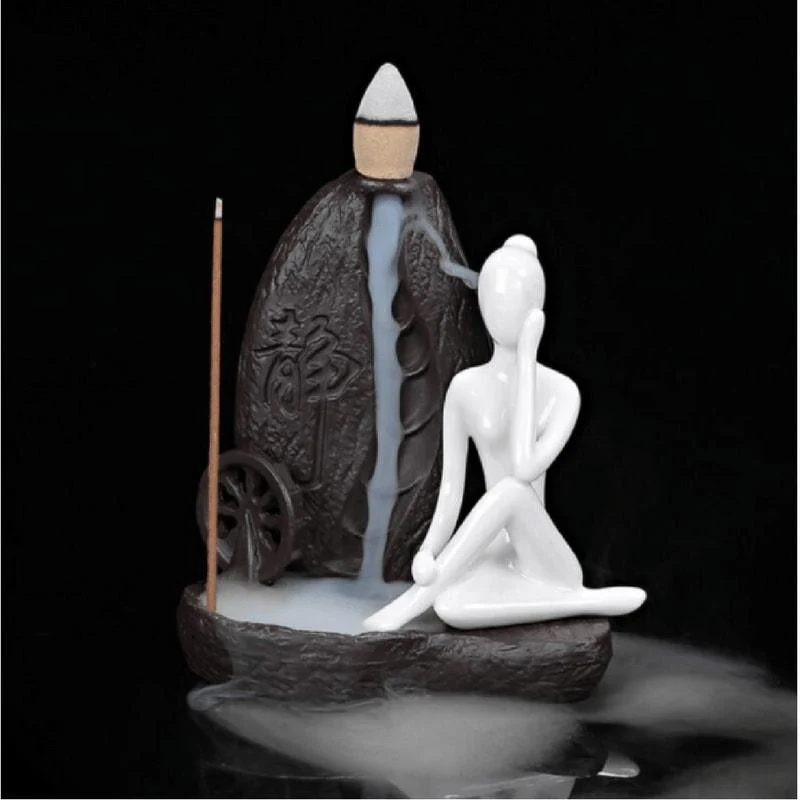 Statue Relaxante Ombre Blanche