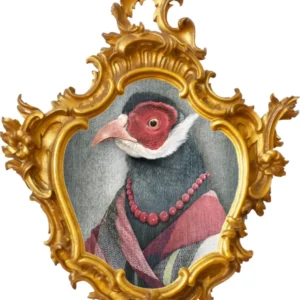 Sticker adhésif Dinde avec cadre