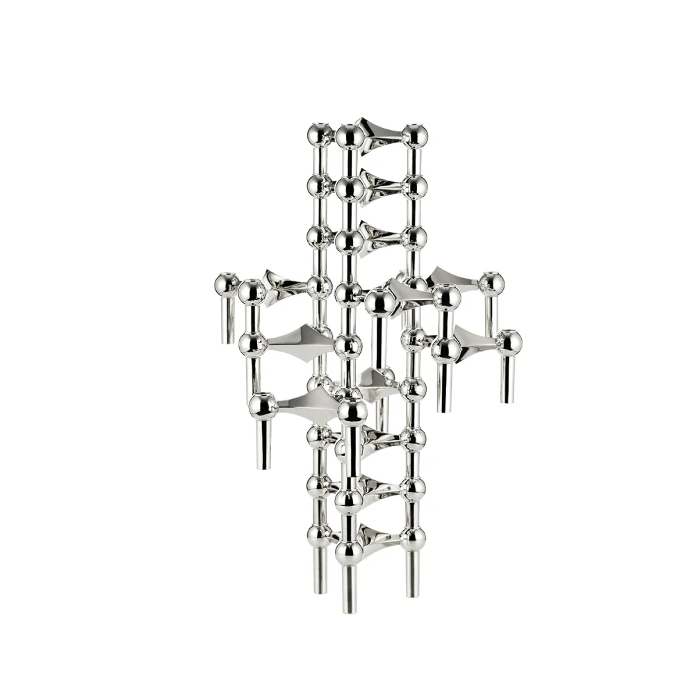 STOFF Chromé - Bougeoirs Set de 3 STOFF Nagel