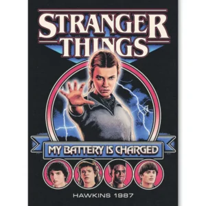 Stranger Things 5 Poster Ma batterie est chargée