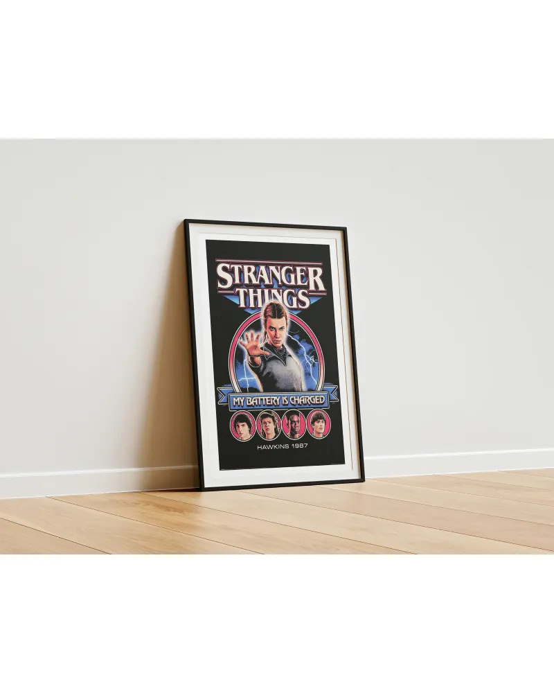 Stranger Things 5 Poster Ma batterie est chargée