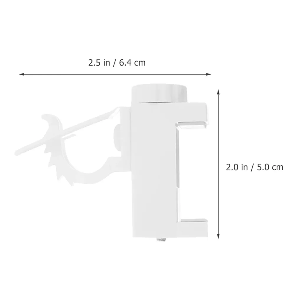 Support de tringle à rideau réglable blanc sans perçage pour décoration intérieure moderne