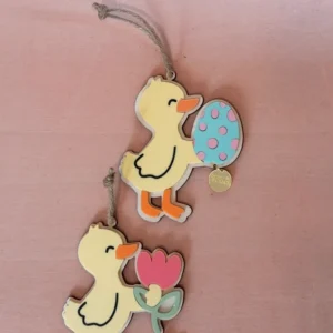 SUSPENSION POUSSIN DE PÂQUES - PERSONNALISÉE