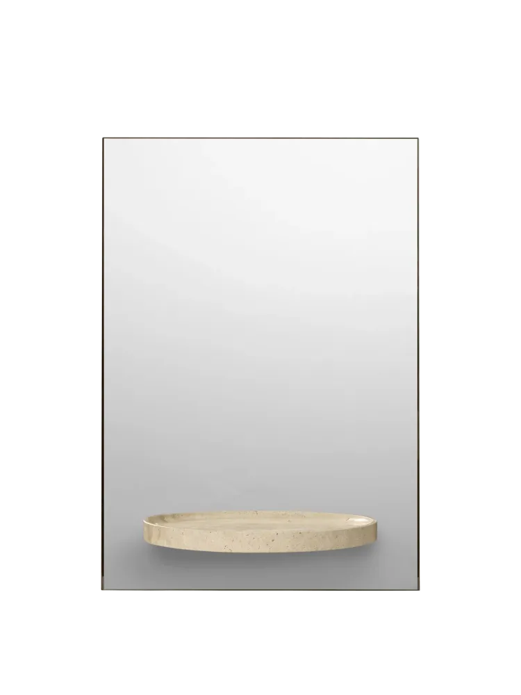 Symmetry Mirror - Travertine