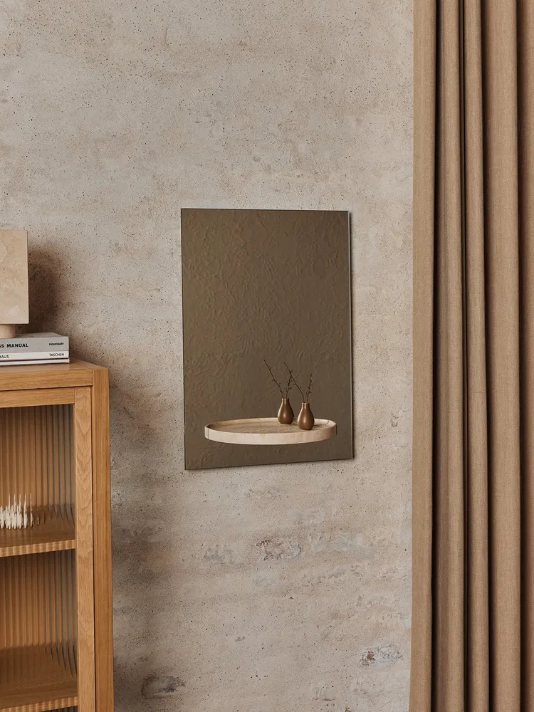 Symmetry Mirror - Travertine